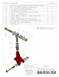 C4 Front Sway Bar Links, 1988-96
